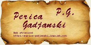 Perica Gađanski vizit kartica